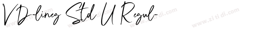VD-lineg Std U Regul字体转换 VD-lineg Std U Regul字体转换